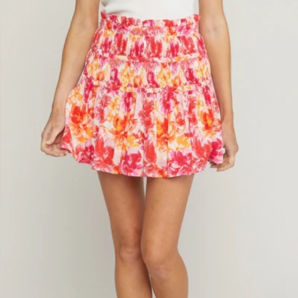 NWT Entro Rhys Pink & Orange Skirt